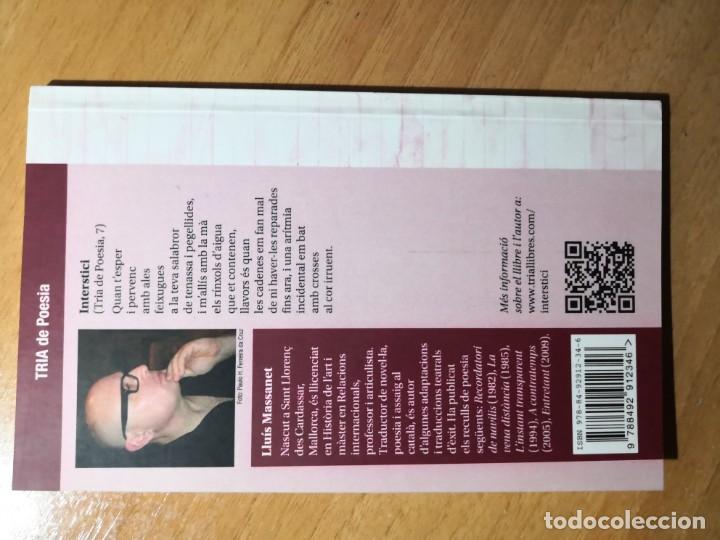 Libros: LLU&Iacute;S MASSANET  Intersticis - Foto 2
