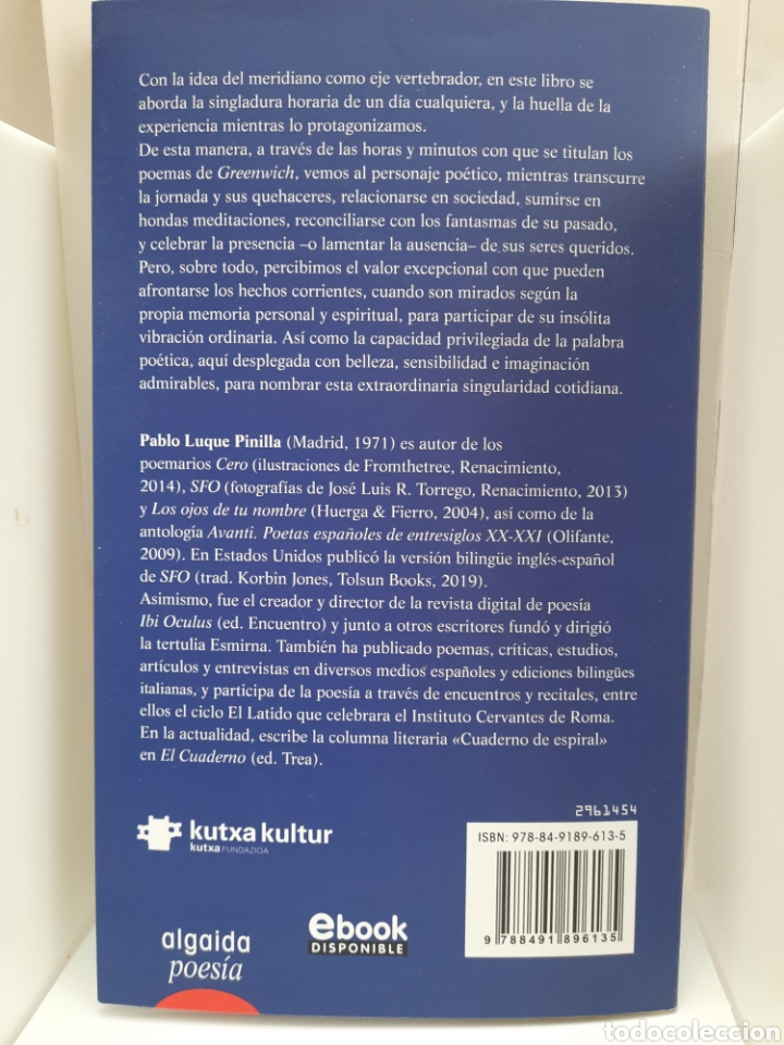 Libros: Greenwich de Pablo Luque Pinilla - Foto 2