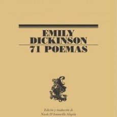 Libros: 71 POEMAS - EMILY DICKINSON. LUMEN, 2003. NUEVO.