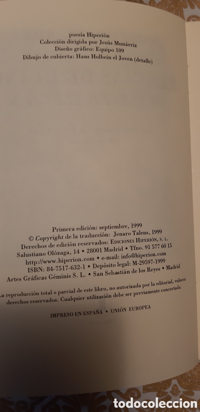 Libros: Eleg&iacute;as de Duino. Rainer Mar&iacute;a Rilke - Foto 4