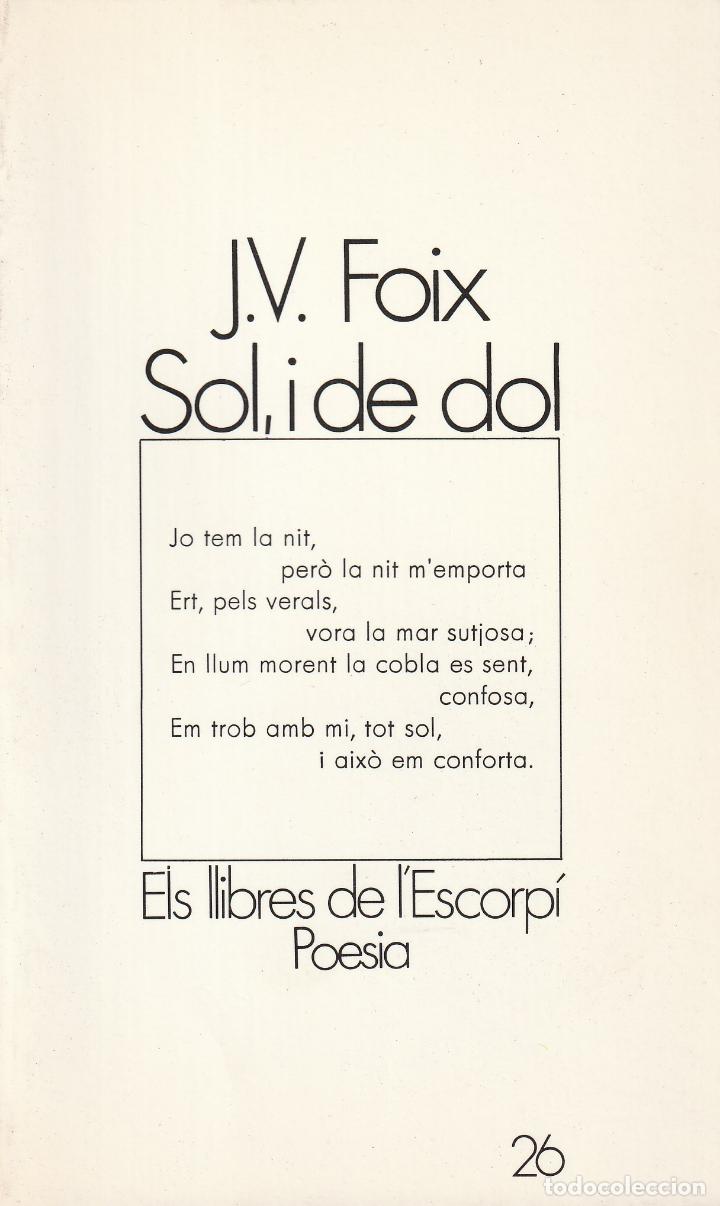 Libros: Sol, i de dol (Foix) - Foto 1