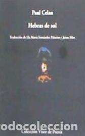 Libros: Hebras de Sol - Paul Celan - Foto 1