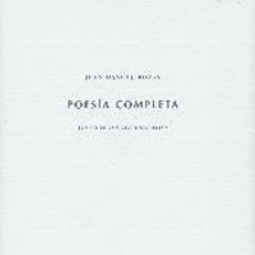 Libros: POESÍA COMPLETA. - JUAN MANUEL ROZAS