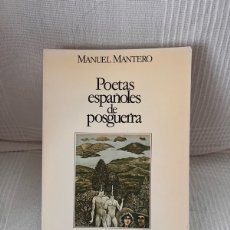 Libros: POETAS ESPAÑOLES DE POSGUERRA. MANUEL MANTERO. ESPASA UNIVERSIDAD