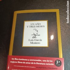 Libros: LUIS GARCÍA MONTERO UN AÑO Y TRES MESES (MARGINALES) TUSQUETS
