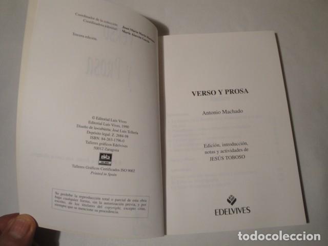 Libros: Libro: Verso y Prosa de Antonio Machado. Nuevo - Foto 2