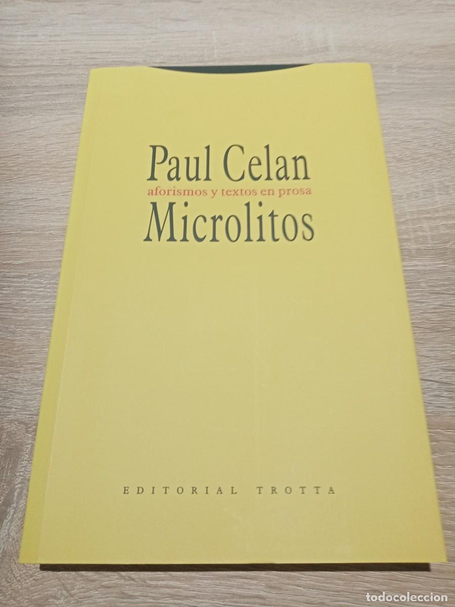 Libros: MICROLITOS, TEXTOS EN PROSA DE PAUL CELAN - Foto 1