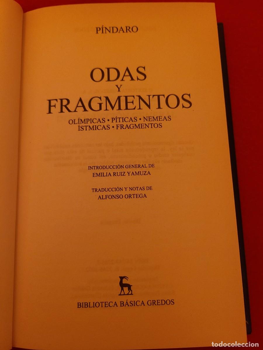 Libros: Odas y fragmentos. P&iacute;ndaro - Foto 2