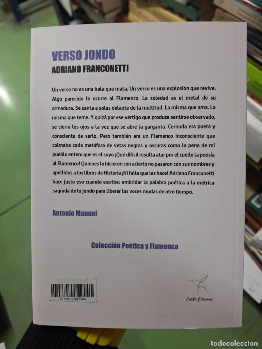 Libros: Verso jondo - Franconetti, Silverio - Foto 2