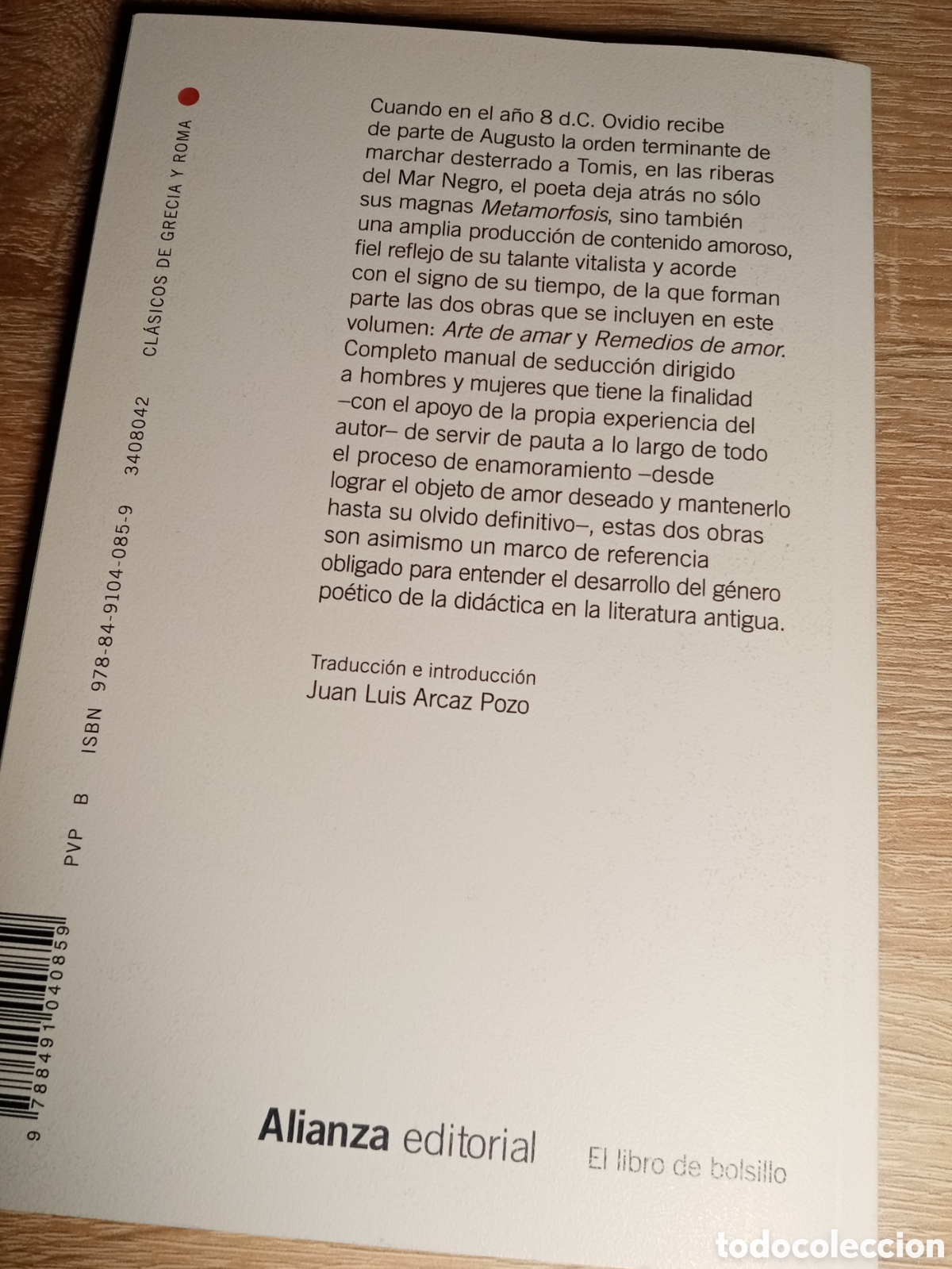 Libros: ARTE DE AMAR, OVIDIO, EJEMPLAR NUEVO - Foto 2