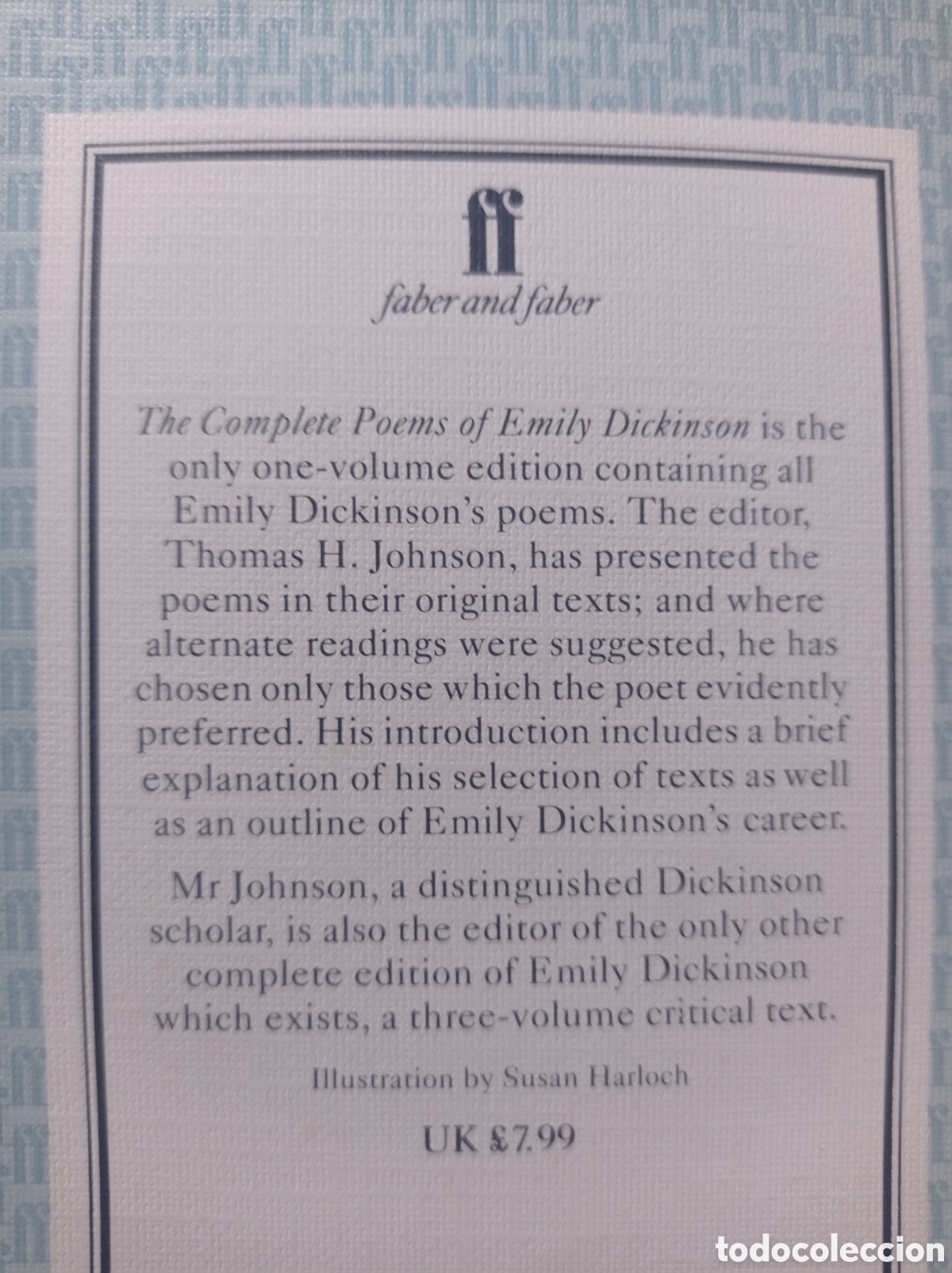 Libros: Emily Dickinson The Complete poema FF - Foto 5