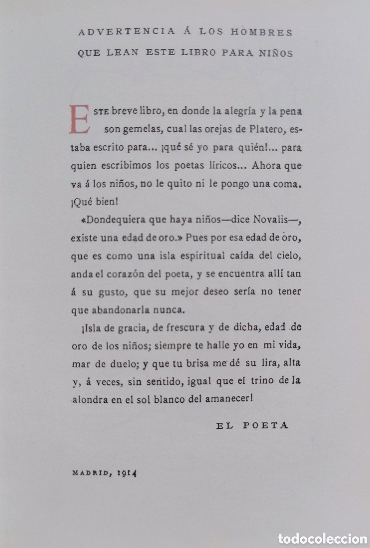 Libros: PLATERO Y YO. FACS&Iacute;MIL - Foto 4