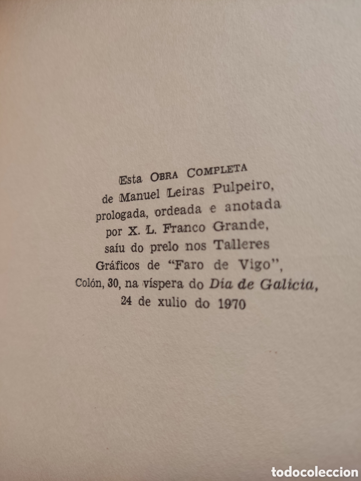 Libros: Manuel Leiras Pulpeiro obra completa - Foto 4