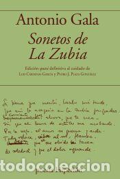 Libros: SONETOS DE LA ZUBIA - ANTONIO GALA
