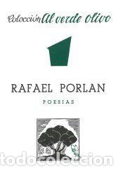 Libros: Rafa&eacute;l Porl&aacute;n. Poes&iacute;as - Porl&aacute;n Merlo, Rafa&eacute;l
