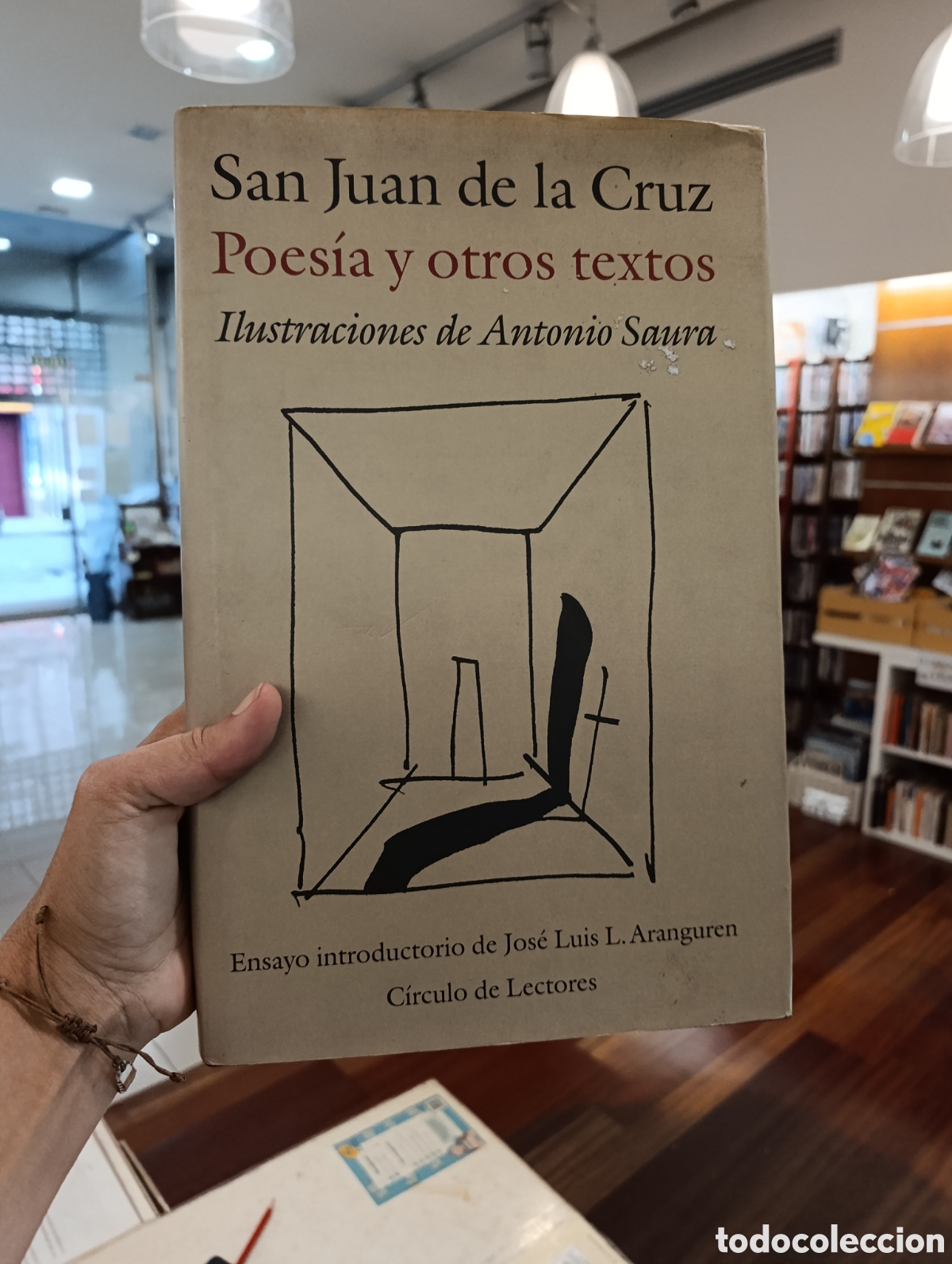 Libros: Poes&iacute;a y otros textos, San Juan de la Cruz, C&iacute;rculo de lectores, Ilustraciones Antonio Saura