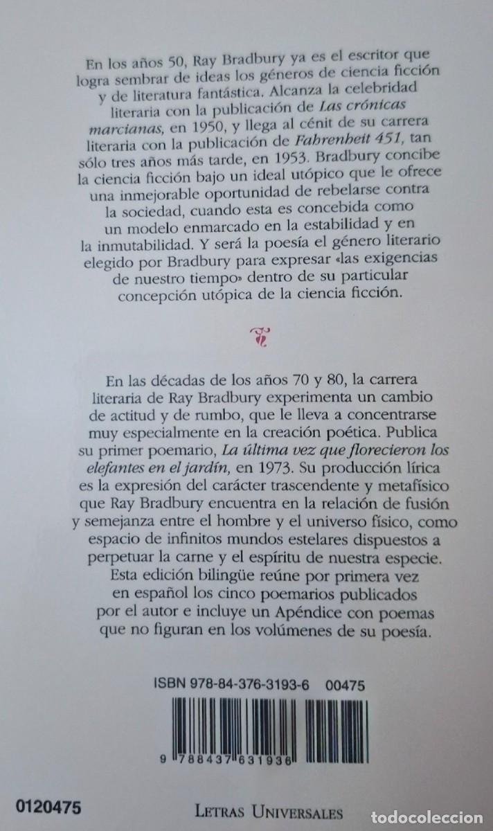 Libros: RAY BRADBURY: POES&Iacute;A COMPLETA - Foto 2