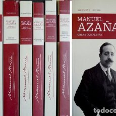 Libros: AZAÑA, MANUEL (1880-1940). OBRAS COMPLETAS. EDICIÓN DE SANTOS JULIÁ DÍAZ. 2007.