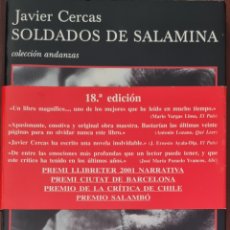 Libros: LIBRO - SOLDADOS DE SALAMINA - JAVIER CERCAS. Lote 282969328