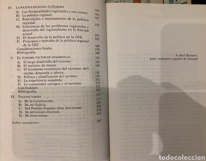Libros: Fraga, Manuel. “Impulso autonómico “ y “España y Europa” Ed. Planeta. Dos libros (totalmente nuevos) - Foto 5 - 304110348
