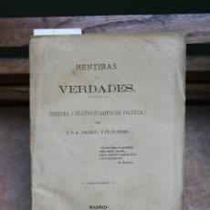 Libros: E.P.B. (ZACARIAS) Y CN. FLAMILSO. VERDADES Y MENTIRAS(34 CUARTOS DE POLITICA).