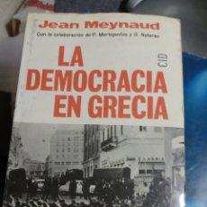 Libros: BARIBOOK 128 LA DEMOCRACIA EN GRECIA JEAN MEYNAUD. Lote 401575859
