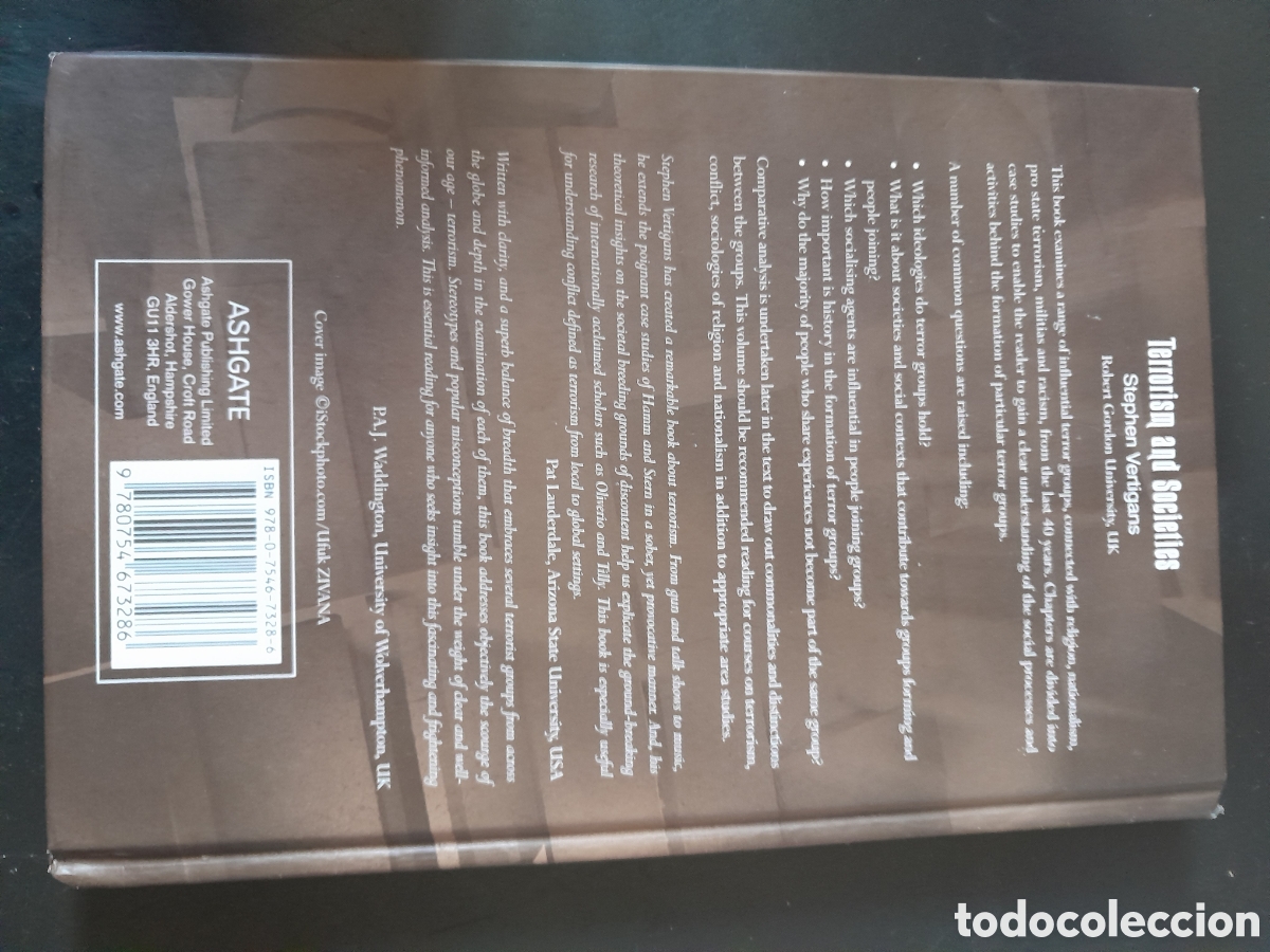 Libros: Terrorism and societies, Stephen Vertigans - Foto 2
