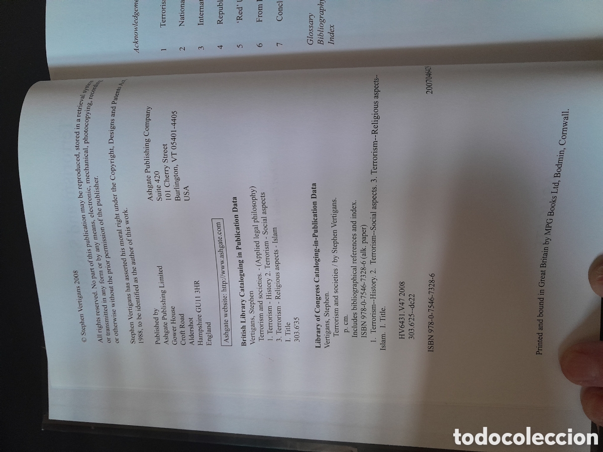Libros: Terrorism and societies, Stephen Vertigans - Foto 3