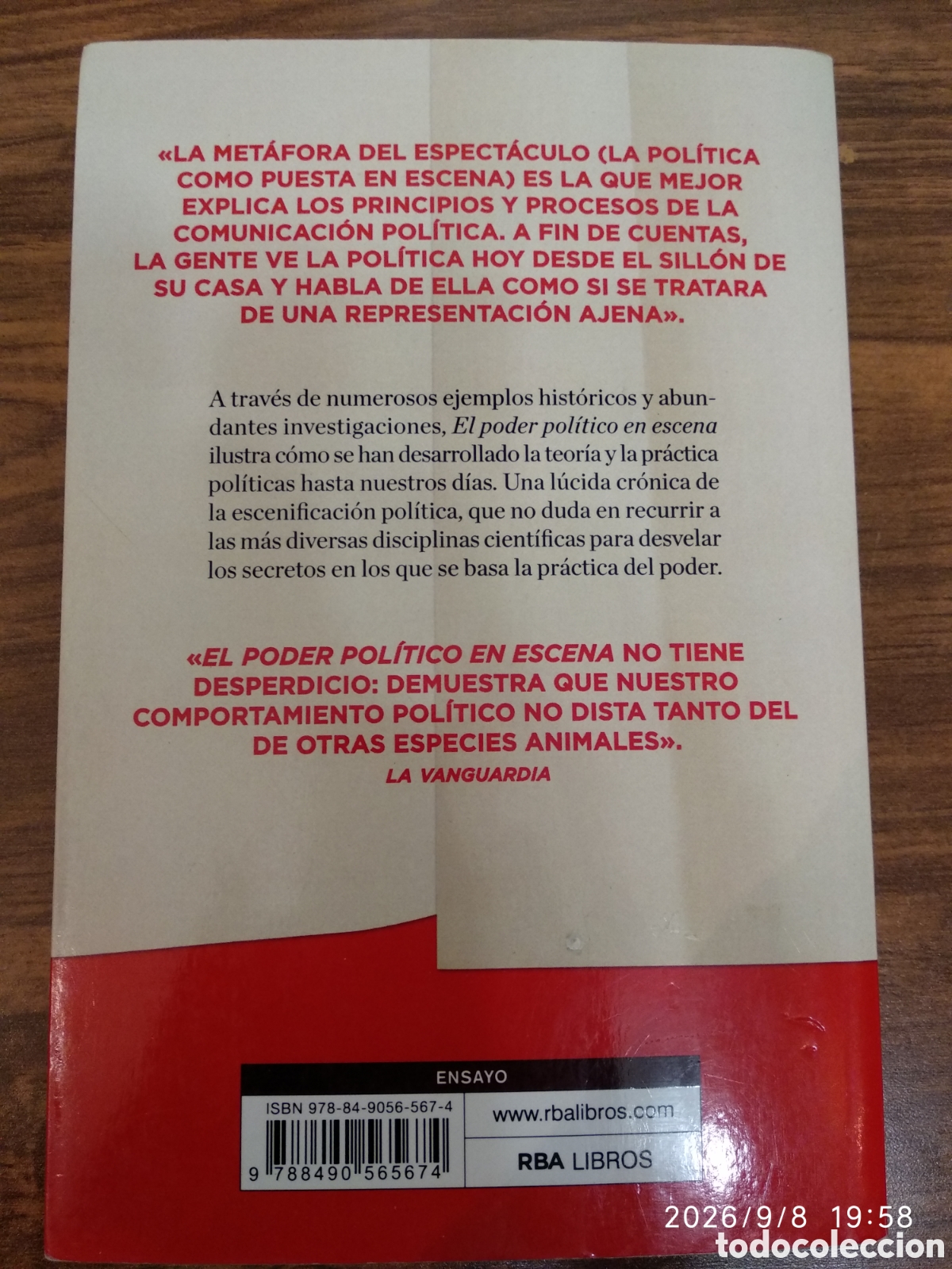 Libros: El poder pol&iacute;tico en escena (Luis Arroyo) - Foto 6