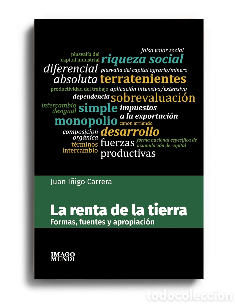 Libros: JUAN I&Ntilde;IGO CARRERA &ndash; LA RENTA DE LA TIERRA. FORMAS, FUENTES Y APROPIACI&Oacute;N &ndash; LMD