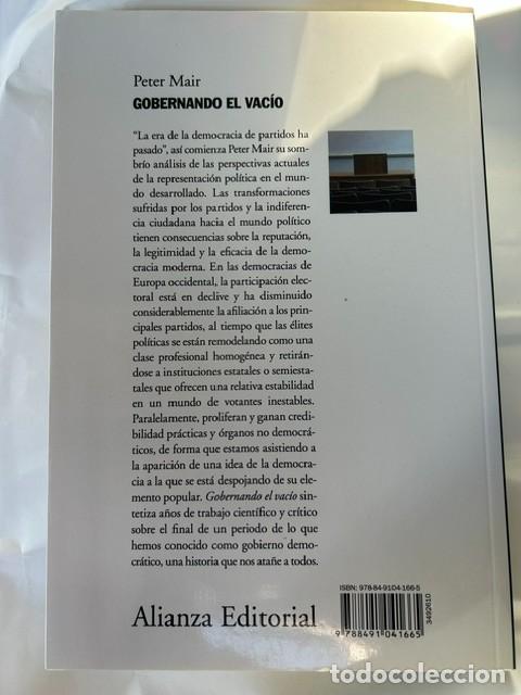 Libros: Gobernando el vac&iacute;o -Peter Mair- - Foto 2