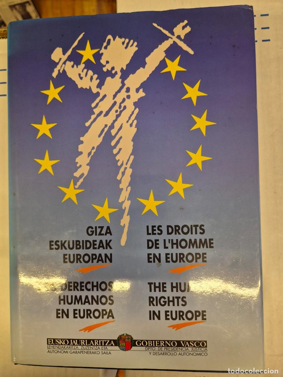 Libros: Los Derechos Humanos en Europa.Gobierno vasco.1988
