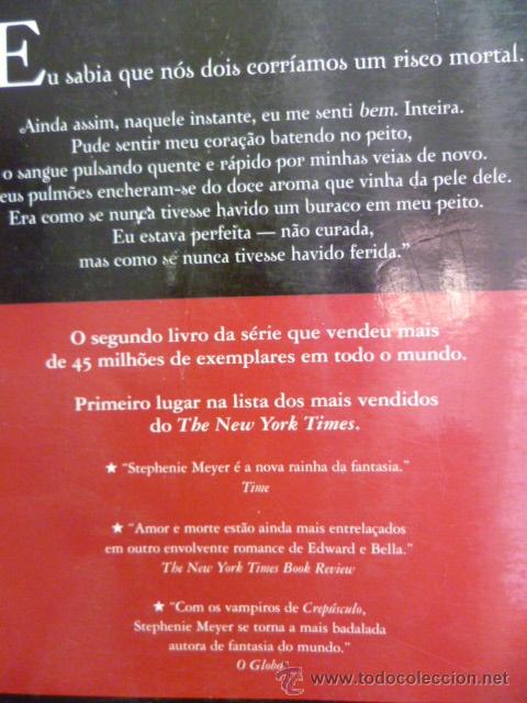 Libros: Lua Nova, por Stephenie Meyer, - autora de Crepusculo, 2006, 401 pag. (en portugues) - Foto 3 - 38582527
