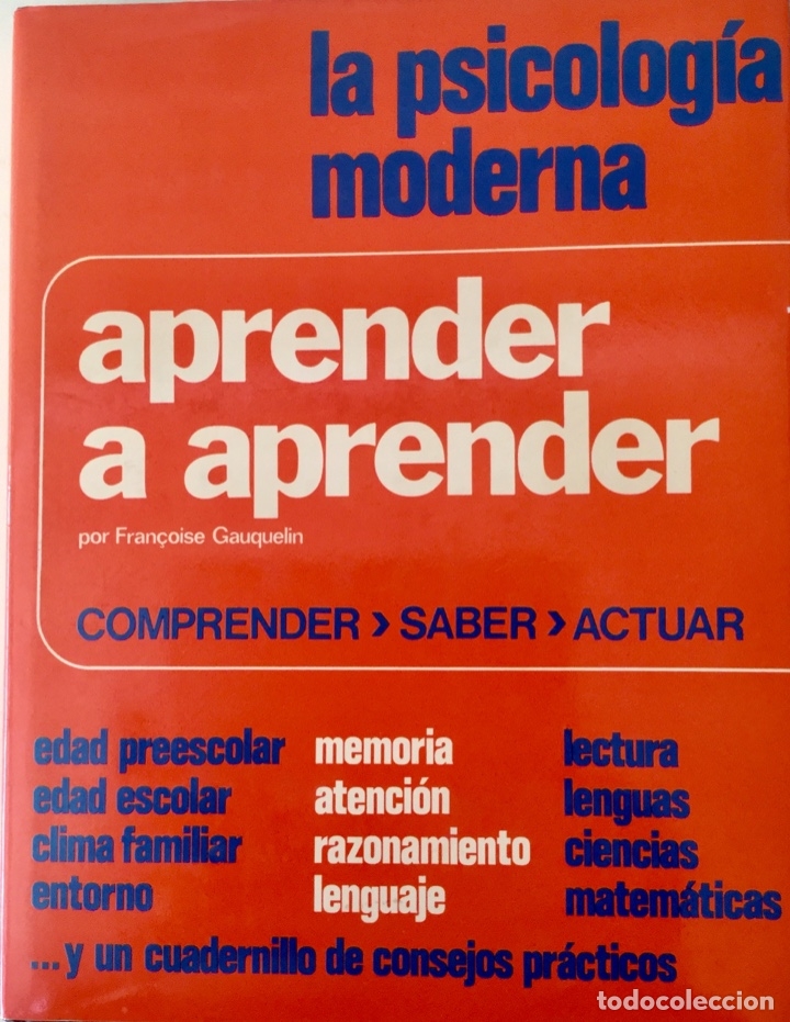 Libros: La Psicolog&iacute;a moderna. Aprender a aprender. NUEVO REF: AX196 - Foto 1