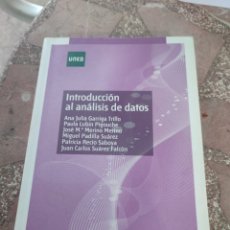 Libros: INTRODUCCIÓN AL ANÁLISIS DE DATOS - VV.AA.