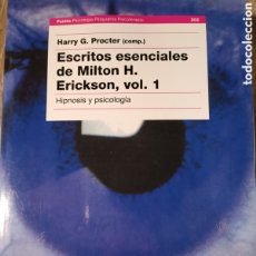 Libros: VOL I HIPNOSIS Y PSICOLOGÍA. HARRY G. PROCTER ESCRITOS ESENCIALES DE MILTON H. ERICKSON 2023