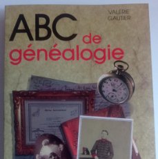 Libros: ABC DE GÉNÉALOGIE VALÉRIE GAUTIER