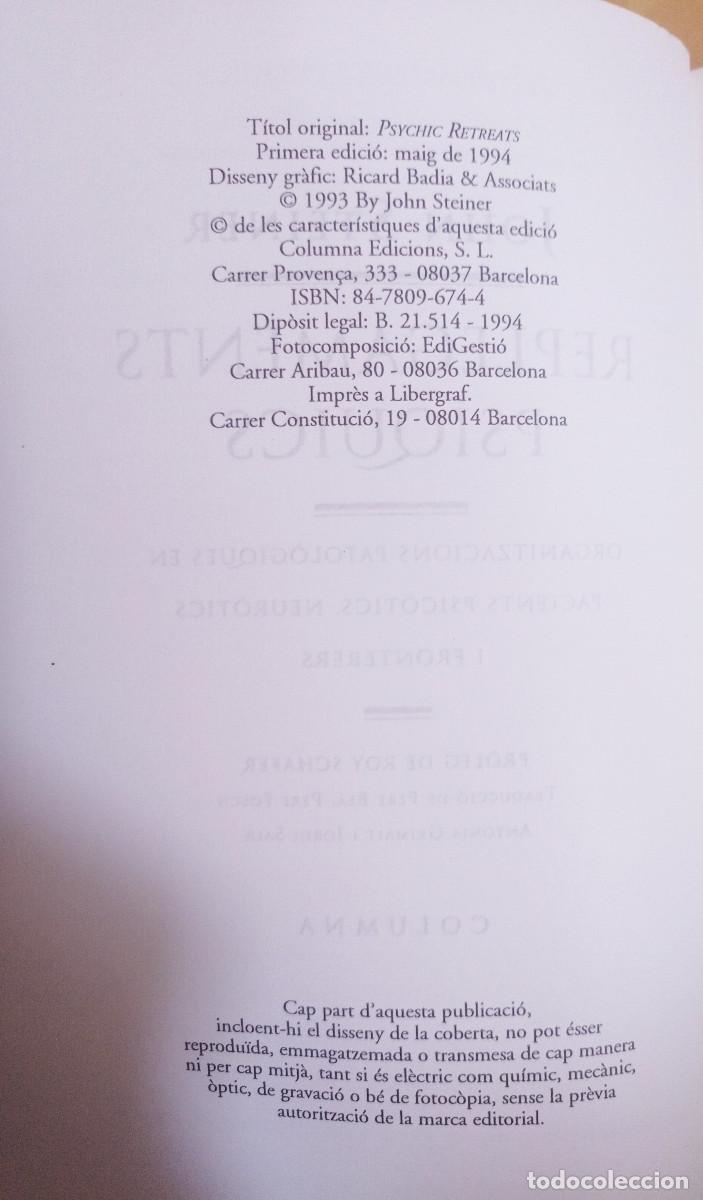 Libros: REPLEGAMENTS PSIQUICS STEINER, JOHN - Foto 3