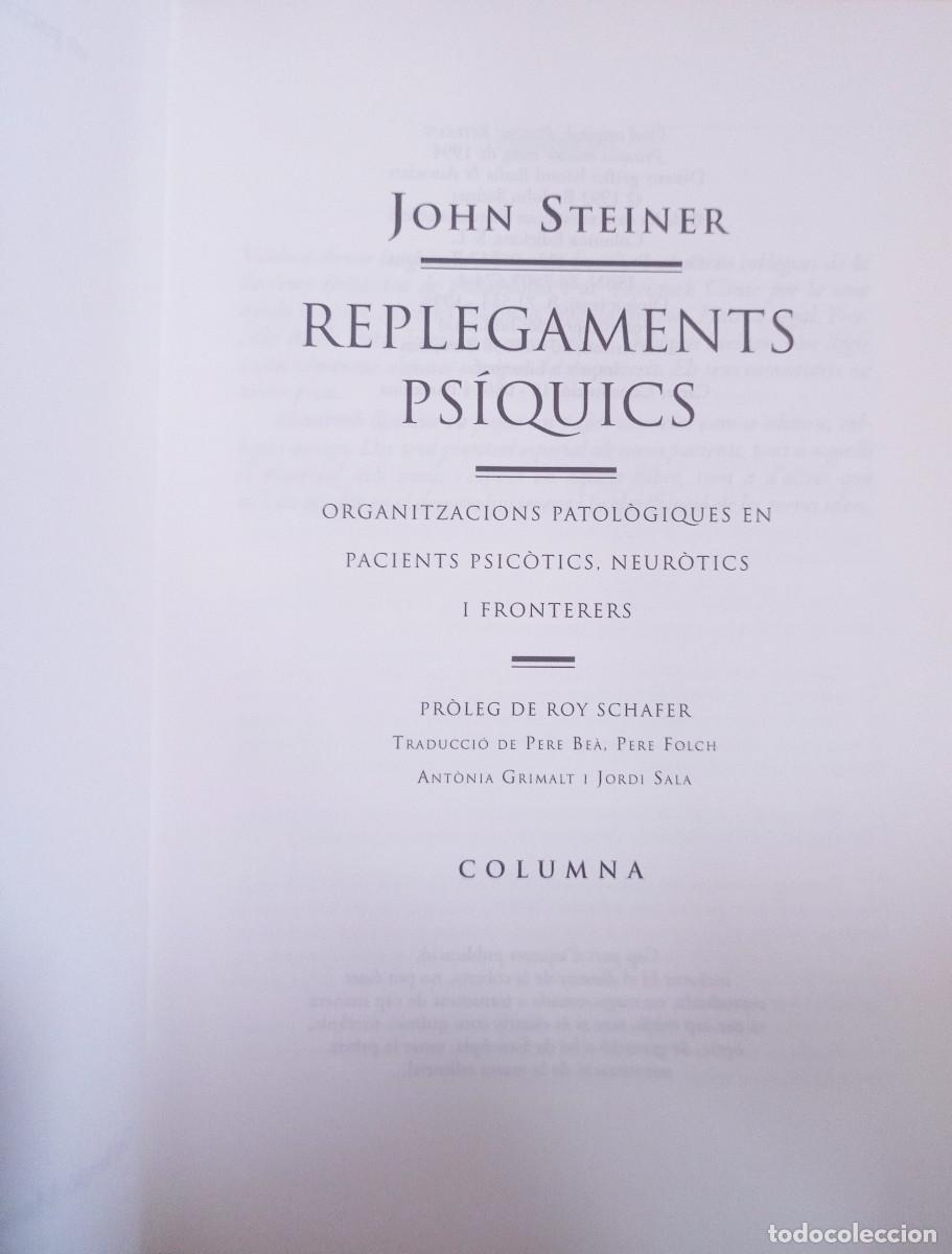 Libros: REPLEGAMENTS PSIQUICS STEINER, JOHN - Foto 6