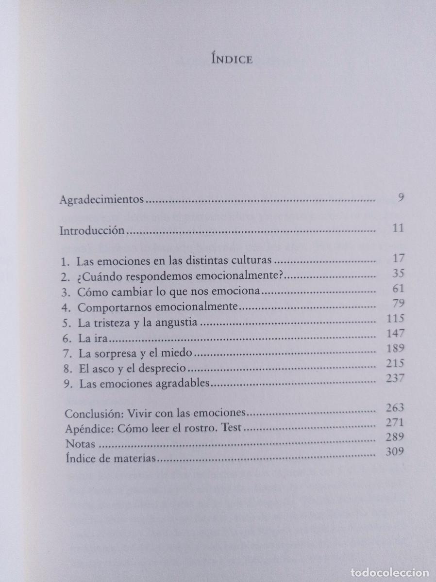 Libros: EL ROSTRO DE LAS EMOCIONES PAUL EKMAN - Foto 4