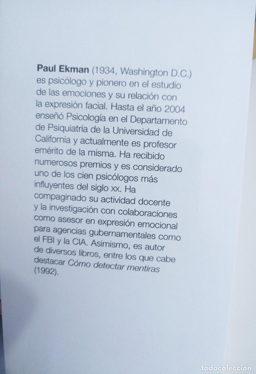 Libros: EL ROSTRO DE LAS EMOCIONES PAUL EKMAN - Foto 7