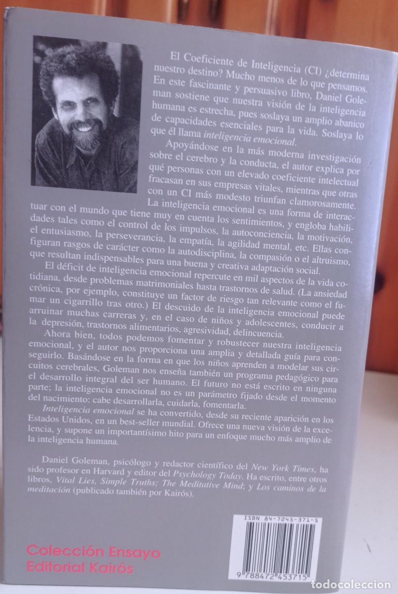 Libros: INTELIGENCIA EMOCIONAL DANIEL GOLEMAN - Foto 2