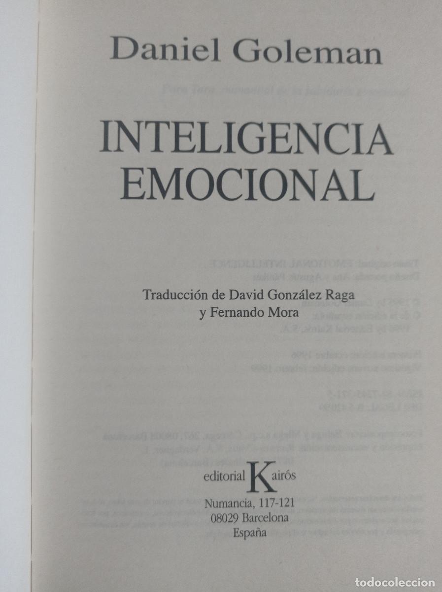 Libros: INTELIGENCIA EMOCIONAL DANIEL GOLEMAN - Foto 5