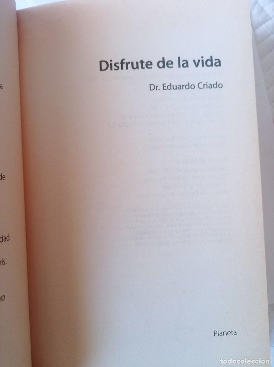 Libros: DISFRUTE DE LA VIDA - DR. EDUARDO CRIADO - Foto 2