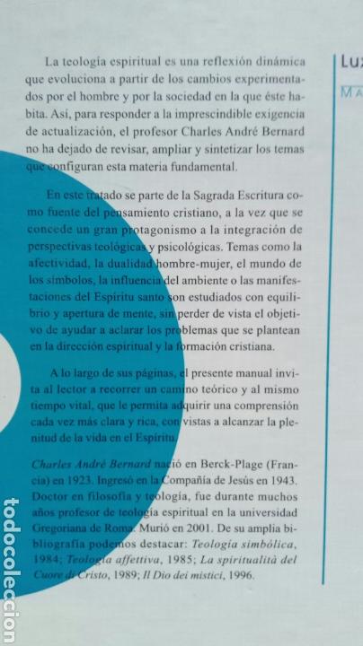 Libros: Teolog&iacute;a espiritual. Charles Andr&eacute; Bernard. - Foto 2