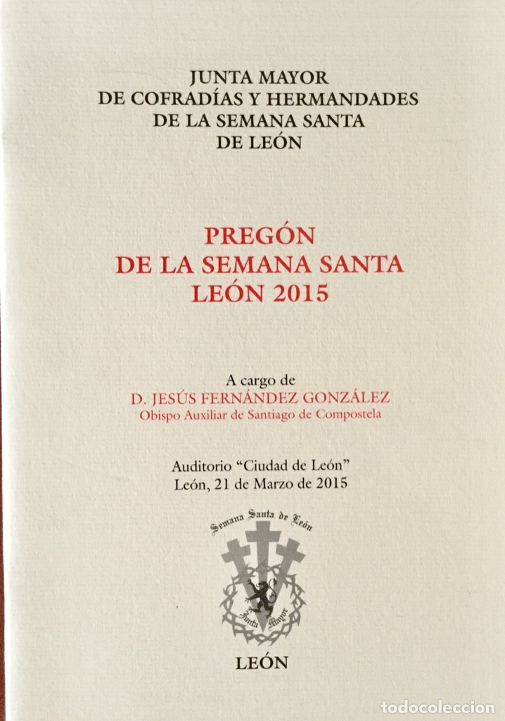 Libros: Preg&oacute;n de la Semana Santa Le&oacute;n 2015 - Foto 1