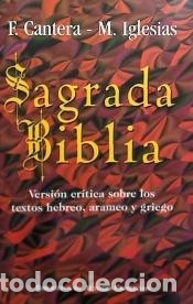Libri: Sagrada Biblia (Cantera-Iglesias) - Manuel Iglesias Gonz&aacute;lez; Francisco Cantera Burgos