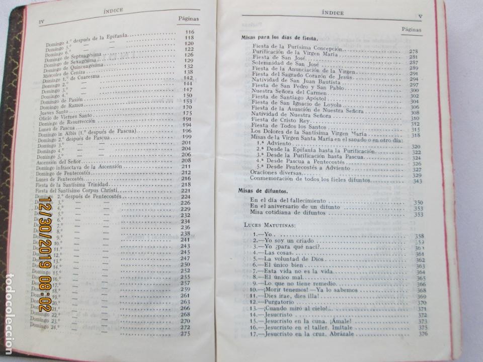 Libros: EL CABALLERO CRISTIANO - P. REMIGIO VILARIÑO - EL MENSAJERO DEL CORAZÓN DE JESÚS - 1944. - Foto 4 - 189625240