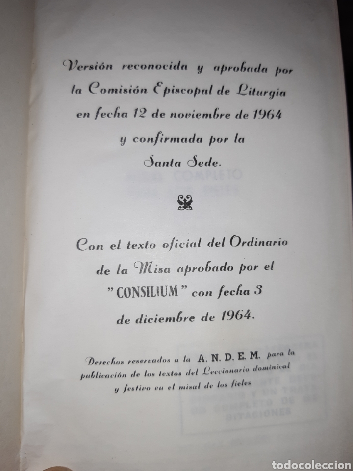 Libros: MISAL COMPLETO V MOLINA - Foto 3
