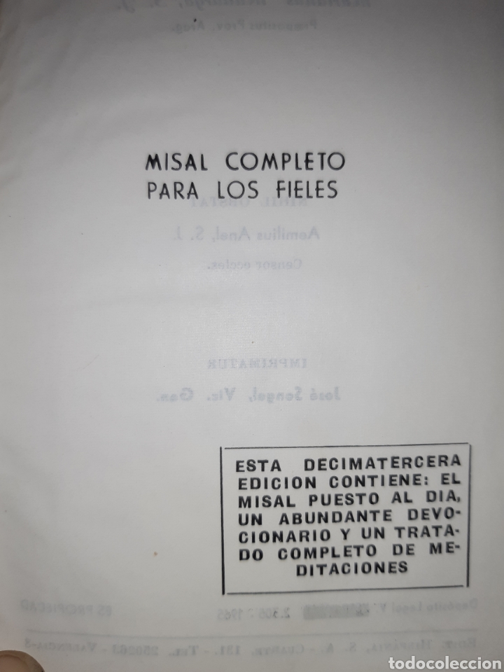 Libros: MISAL COMPLETO V MOLINA - Foto 4